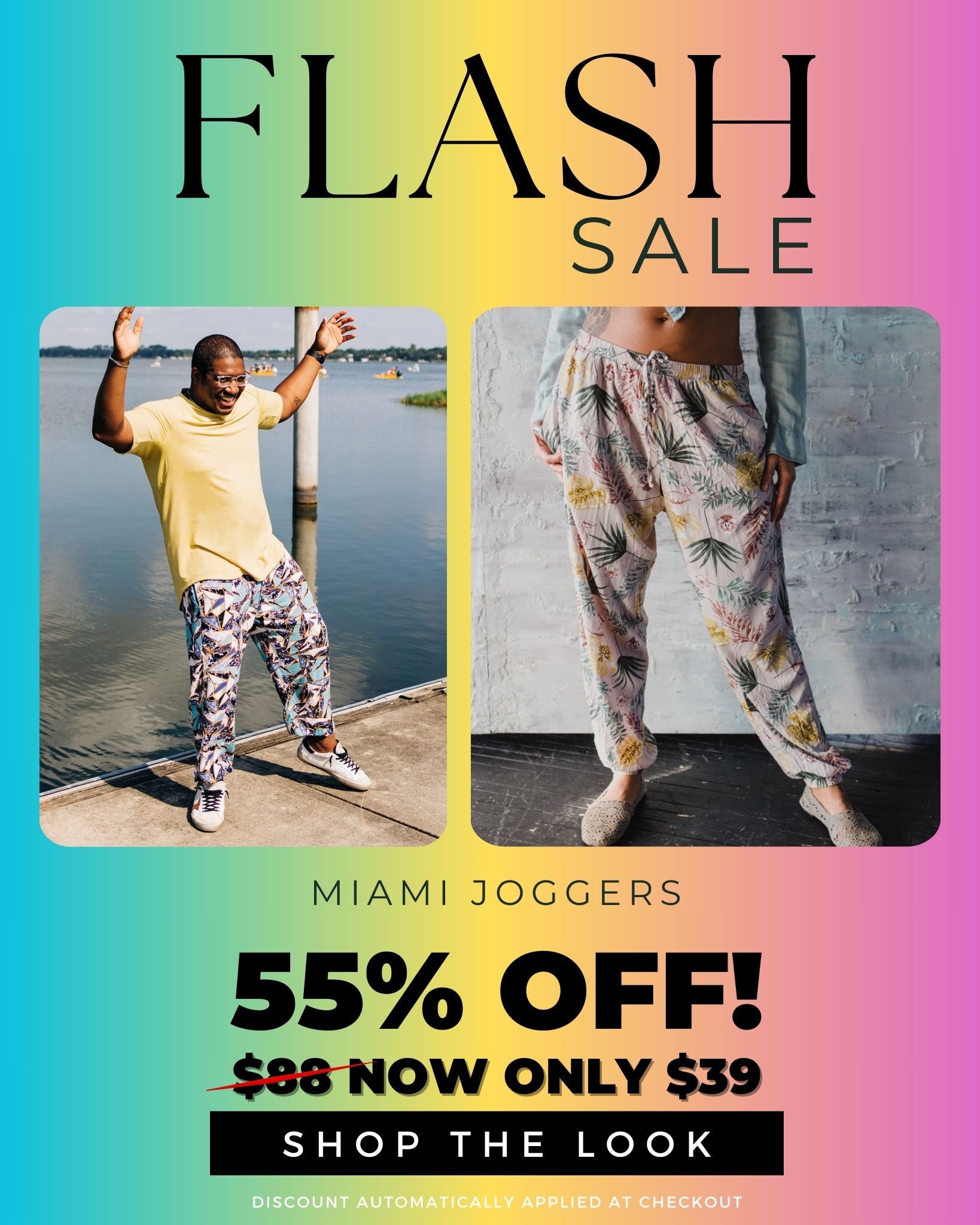 Patterned Miami Jogger Harem Pants