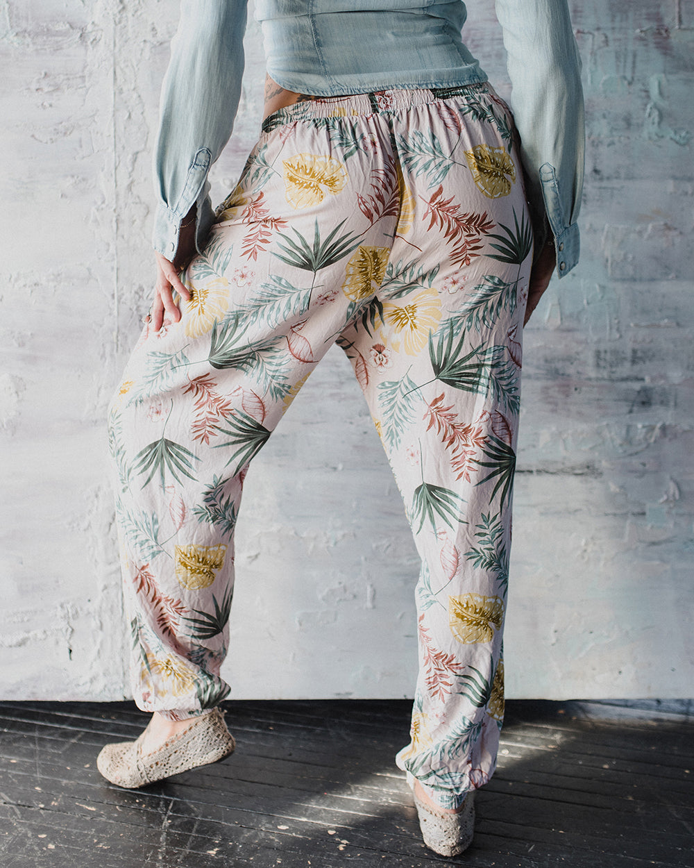 plus size harem pants#color_bungalow