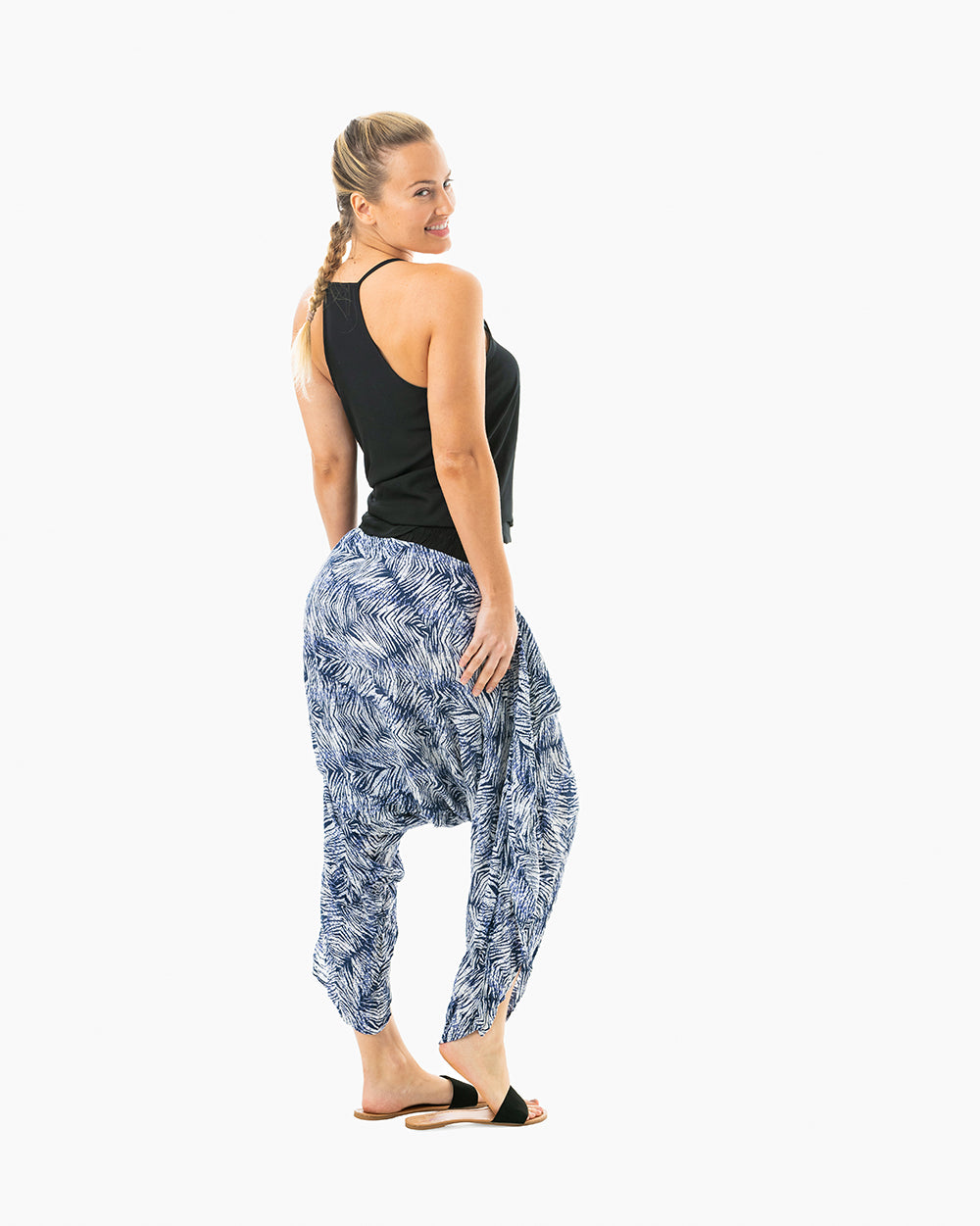 Palazzo pant zebra pants#color_blue zebra