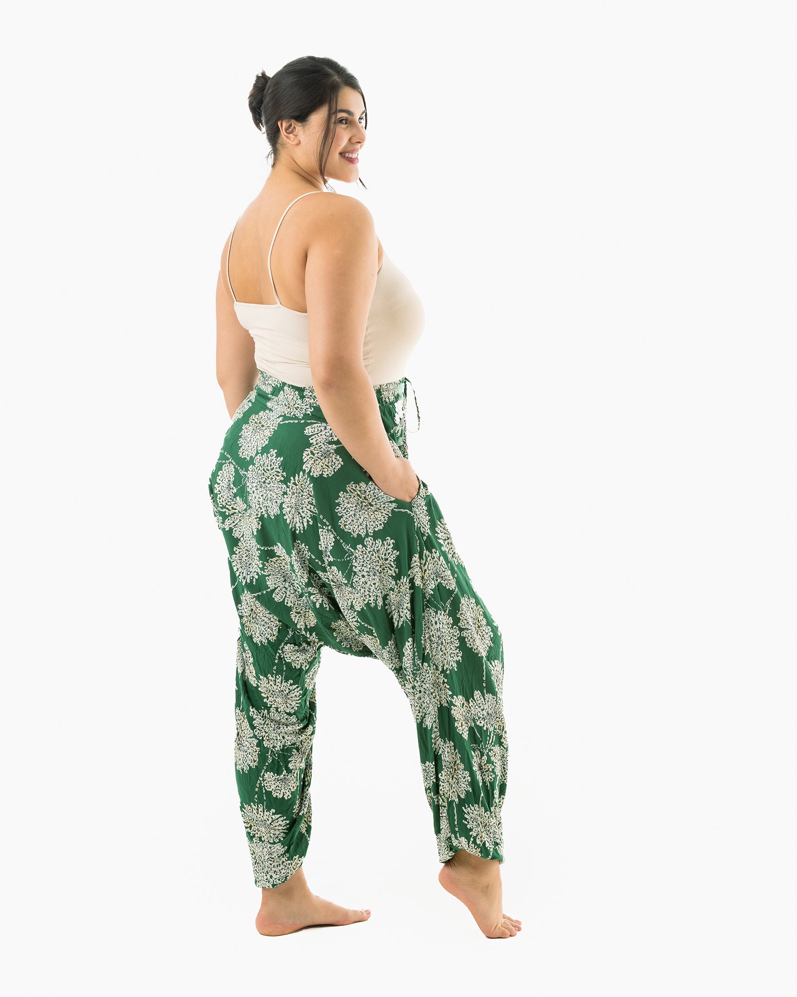 bamboo harem pants#color_dandelion