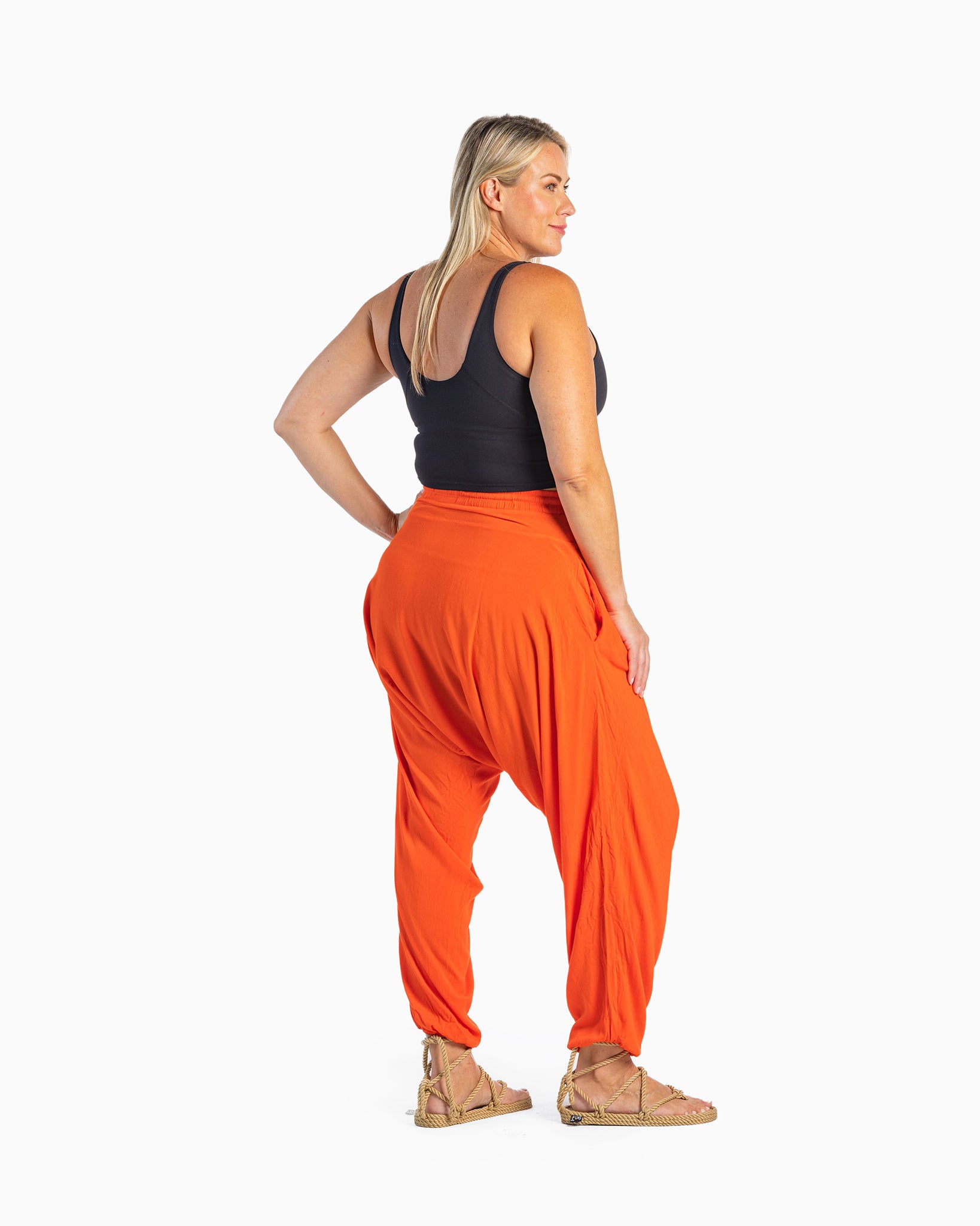 balloon pants for womens#color_tomato