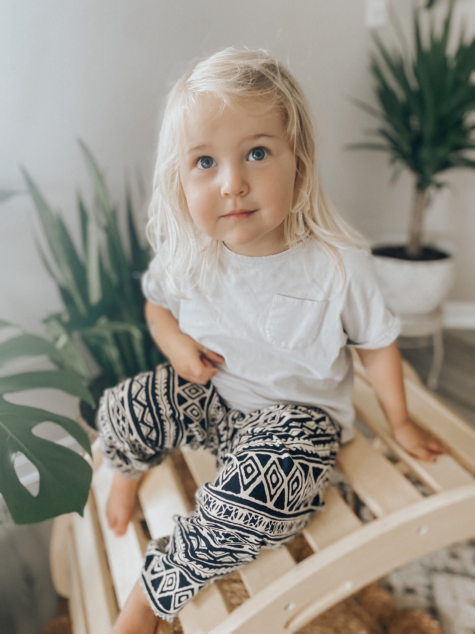 toddler pants #color_black triangle tribal