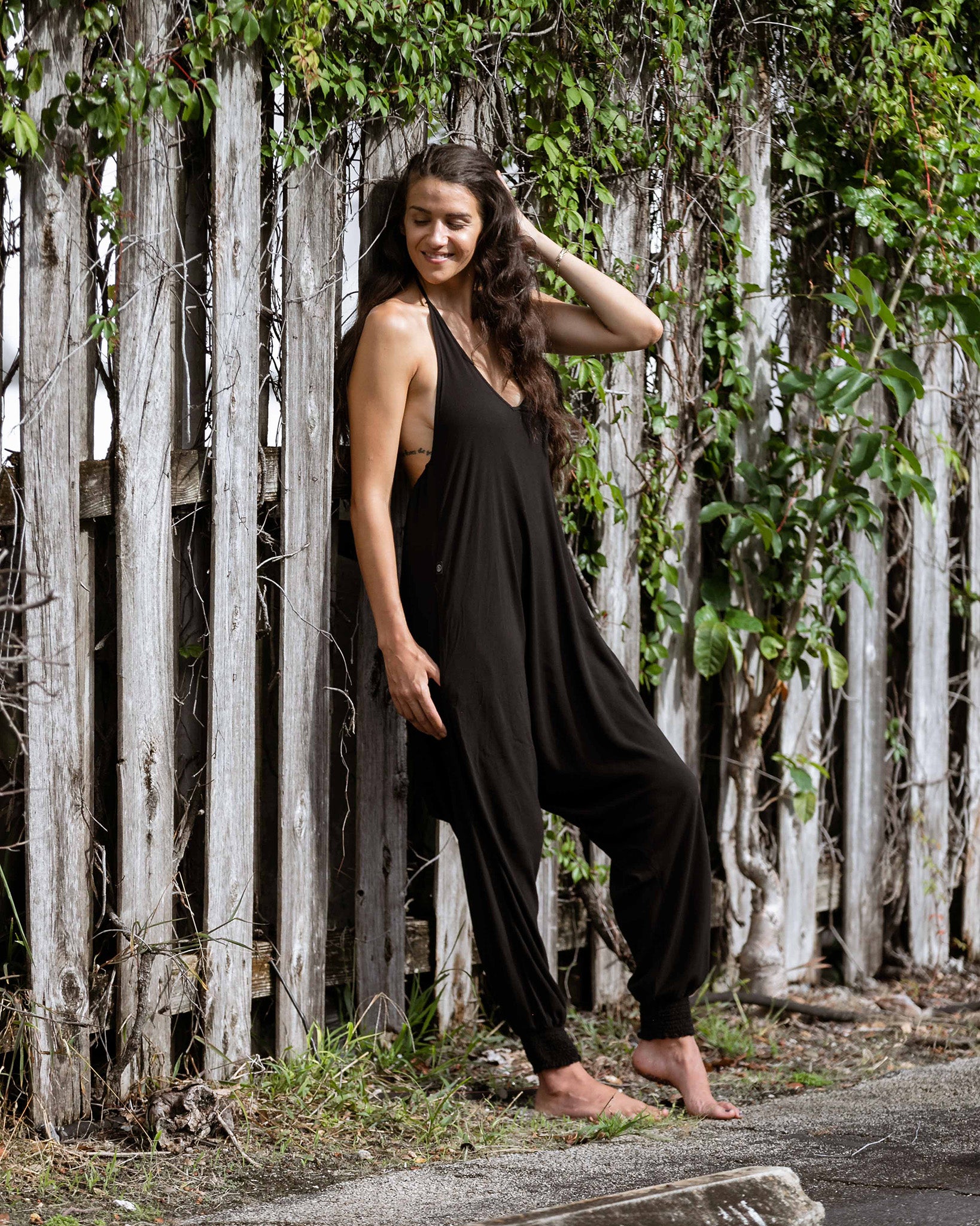 jumpsuit L-d wild #color_black