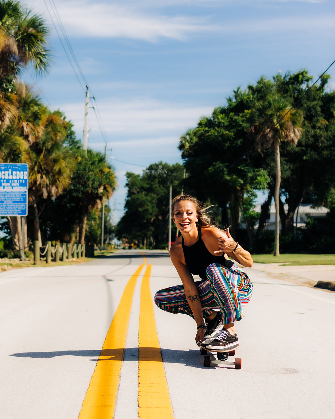 skate pants#color_blue stripes